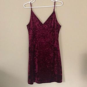 Velvet holiday mini dress!